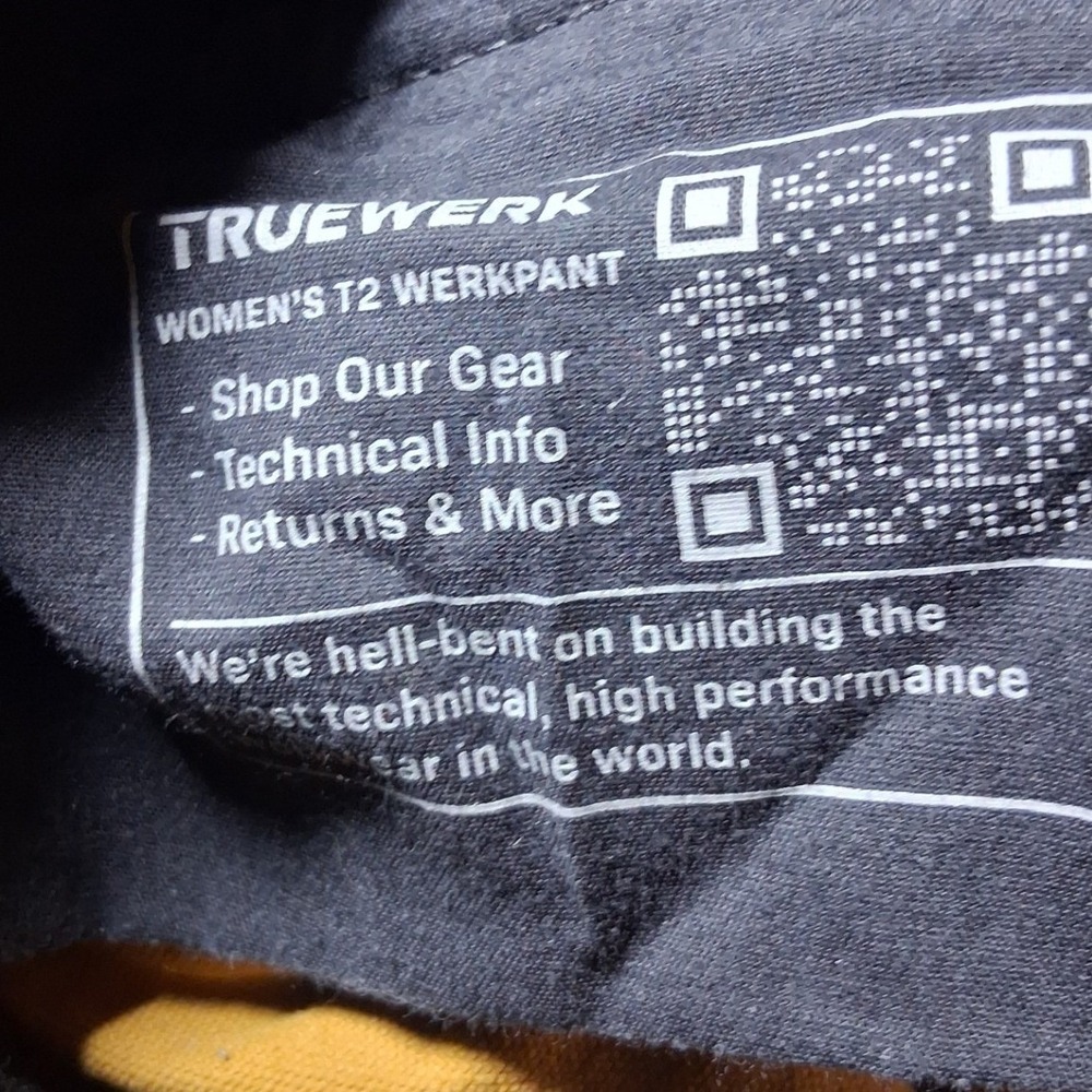 Truewerk T2 Werkpant Womens 12 Regular Tan Technical Work Pants Cargo Utility - Picture 8 of 10